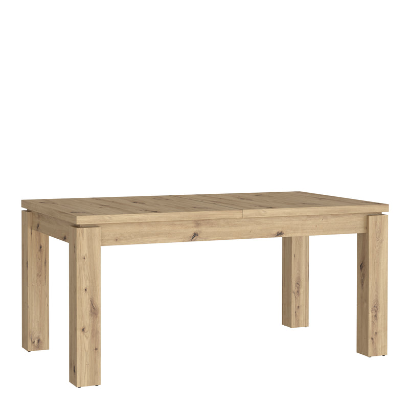 Trondheim Extending Dining Table in Artisan Oak — front view