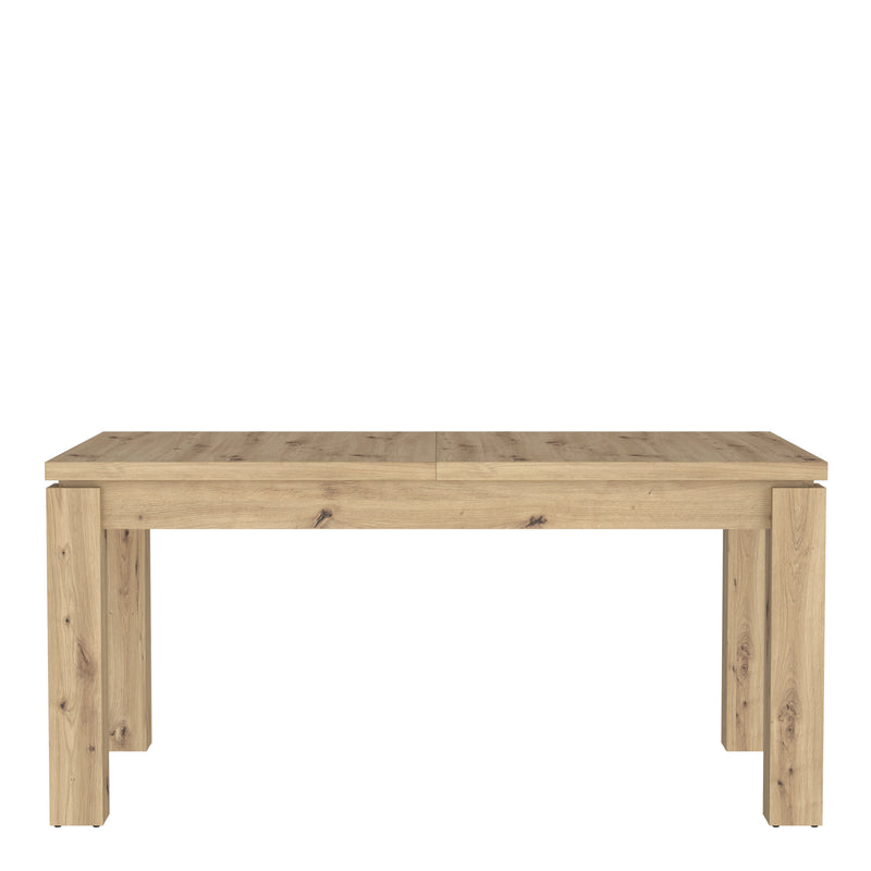 Trondheim Extending Dining Table in Artisan Oak — side angle