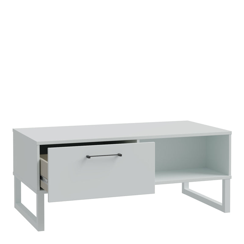 Sali 1 Drawer Coffee Table in Light Grey — detail view