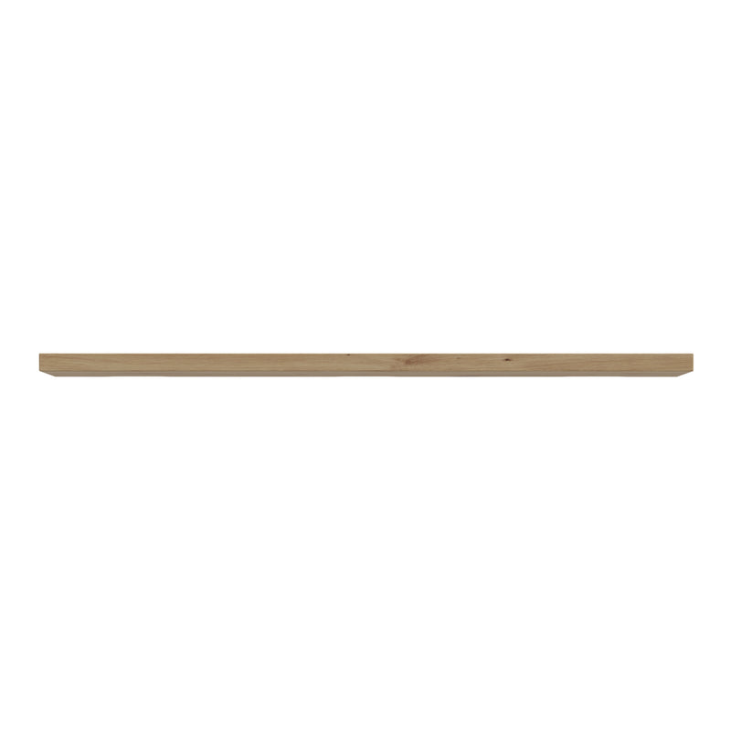 Corona 140cm Wall Shelf in Artisan Oak — side angle