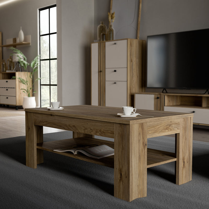 Grafton Coffee Table In Oak — alternative angle