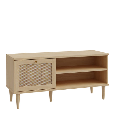 Calasetta TV Unit in Rattan — front view