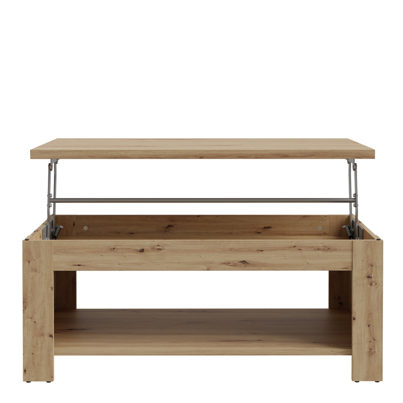 Corona Rising Coffee Table in Artisan Oak — alternative angle