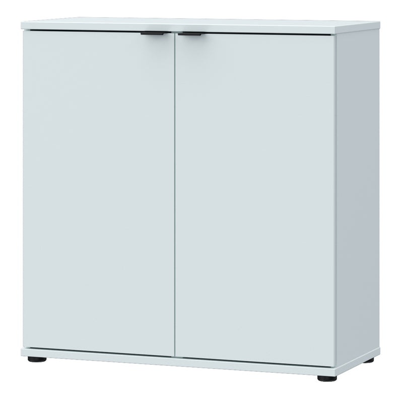 Ganymede 2 Door Cupboard in Light Grey — detail view