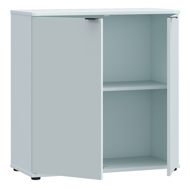 Ganymede 2 Door Cupboard in Light Grey — alternative angle