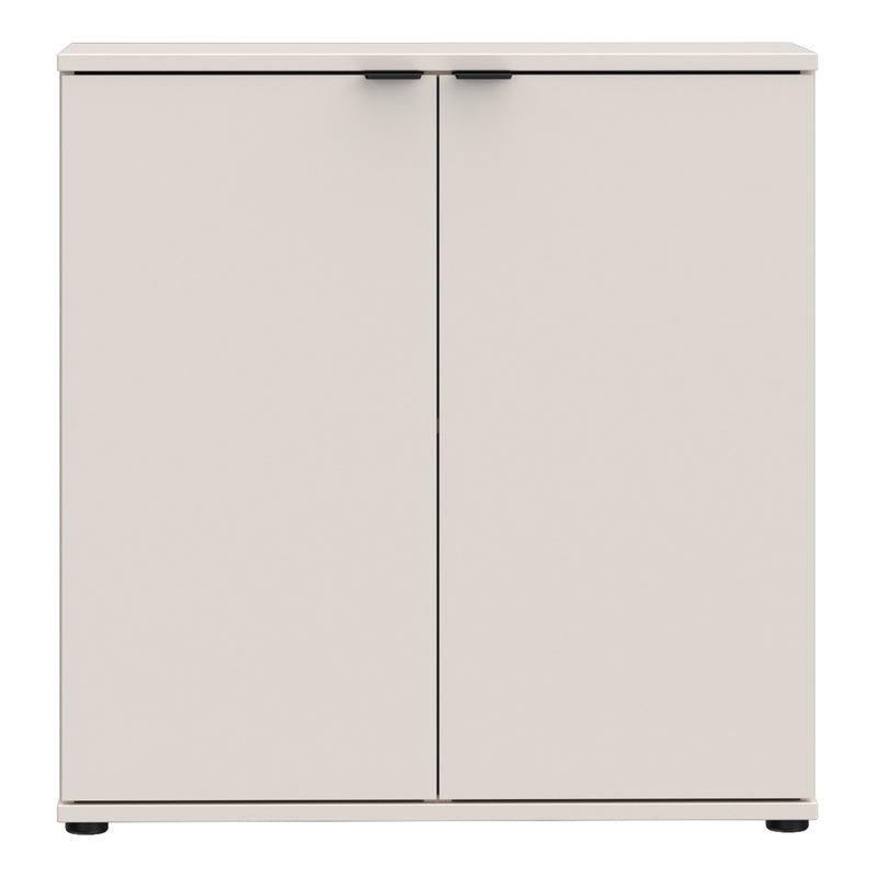 Ganymede 2 Door Cupboard in Sand — side angle