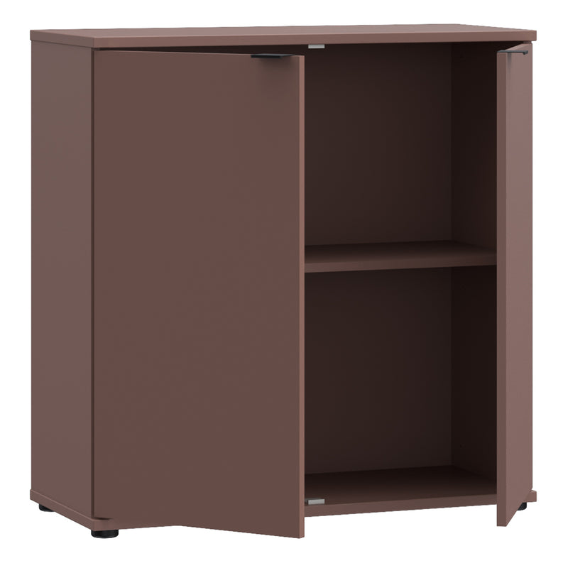 Ganymede 2 Door Cupboard in Terracotta — alternative angle
