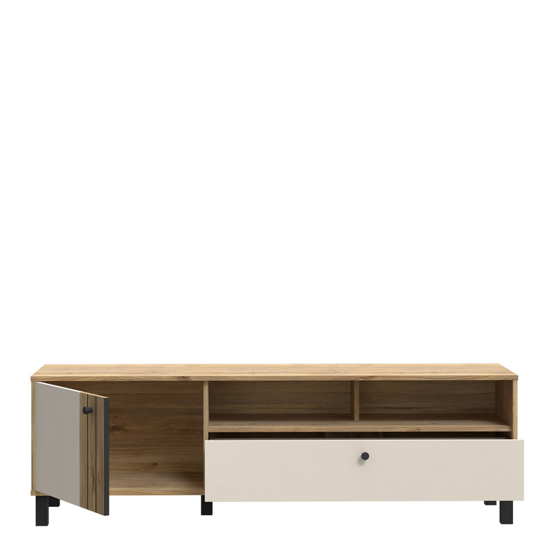 Grafton TV Unit n Cream and Oak — alternative angle