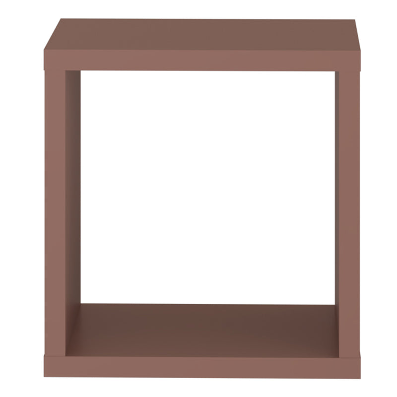 Mauro Singular Storage Unit in Terracotta — side angle