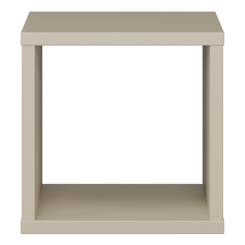 Mauro Singular Storage Unit in Taupe — side angle