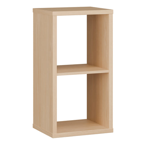 Mauro 1 Shelf Storage Unit in Elegancia Oak — front view