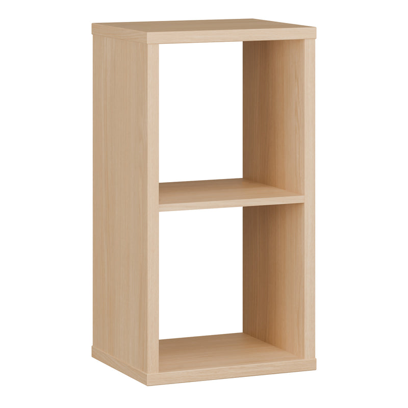 Mauro 1 Shelf Storage Unit in Elegancia Oak — front view