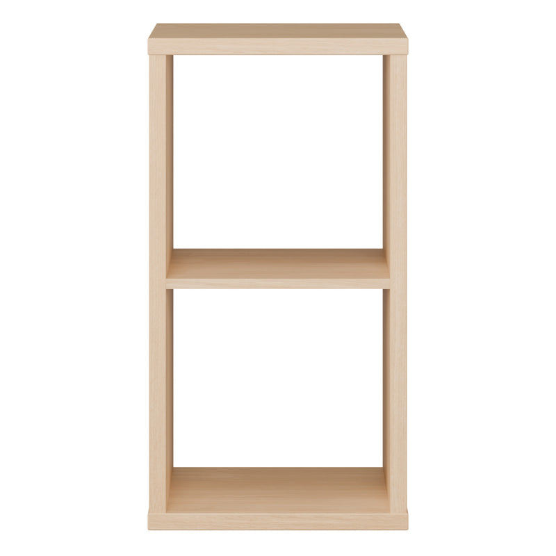 Mauro 1 Shelf Storage Unit in Elegancia Oak — side angle