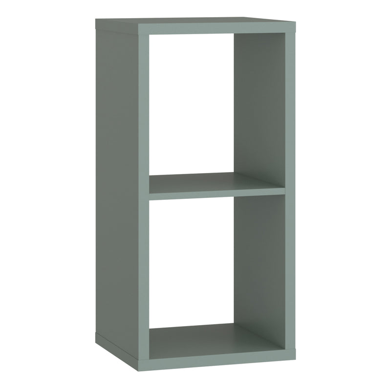 Mauro 1 Shelf Storage Unit in Sage Green — front view