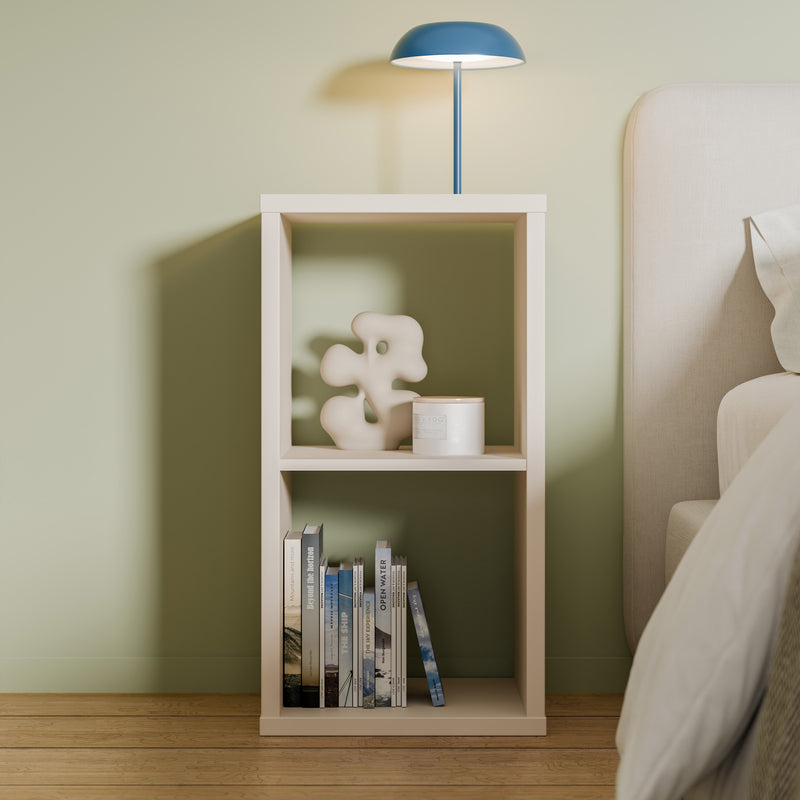 Mauro 1 Shelf Storage Unit in Sand — view 4l