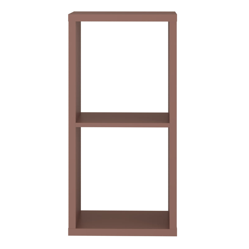 Mauro 1 Shelf Storage Unit in Terracotta — side angle
