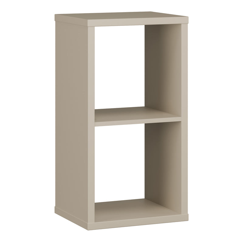 Mauro 1 Shelf Storage Unit in Taupe — front view