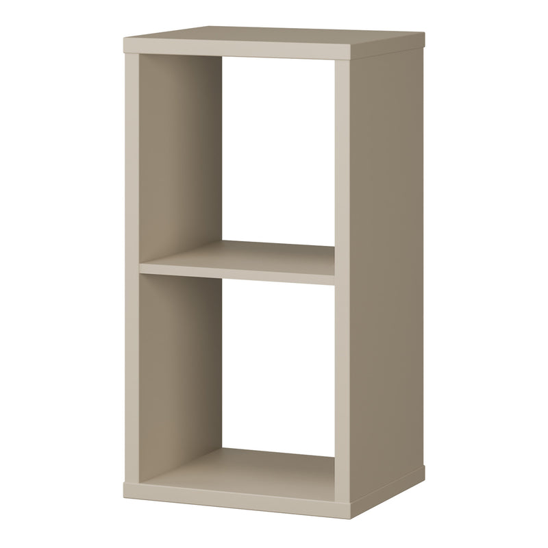 Mauro 1 Shelf Storage Unit in Taupe — detail view
