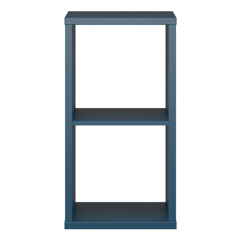 Mauro 1 Shelf Storage Unit in Blue — side angle