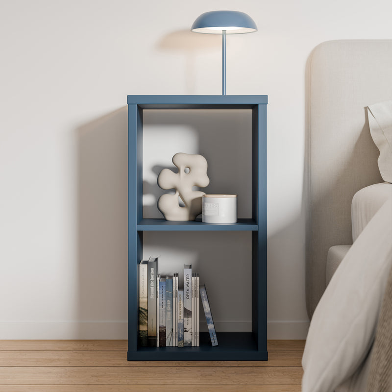 Mauro 1 Shelf Storage Unit in Blue — view 4l