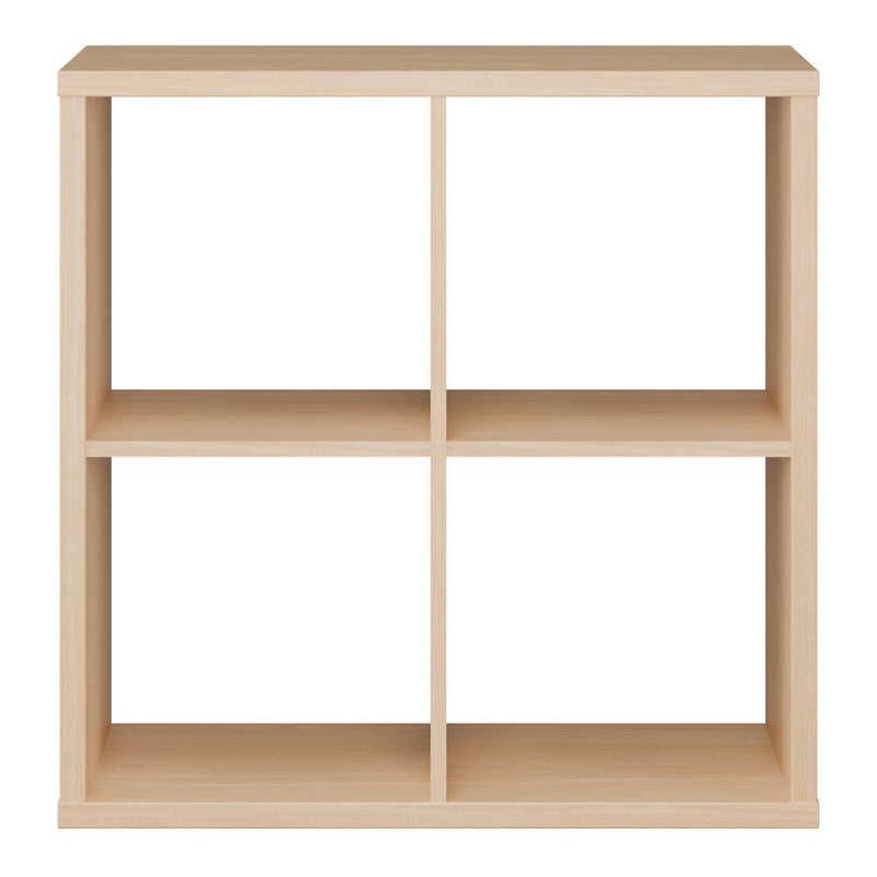 Mauro 2x2 Storage Unit in Elegancia Oak — side angle