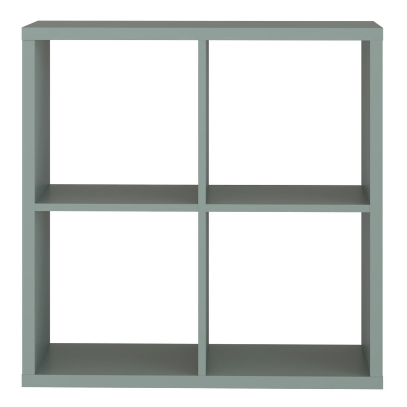 Mauro 2x2 Storage Unit in Sage Green — side angle