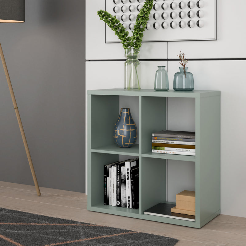 Mauro 2x2 Storage Unit in Sage Green — view 4l