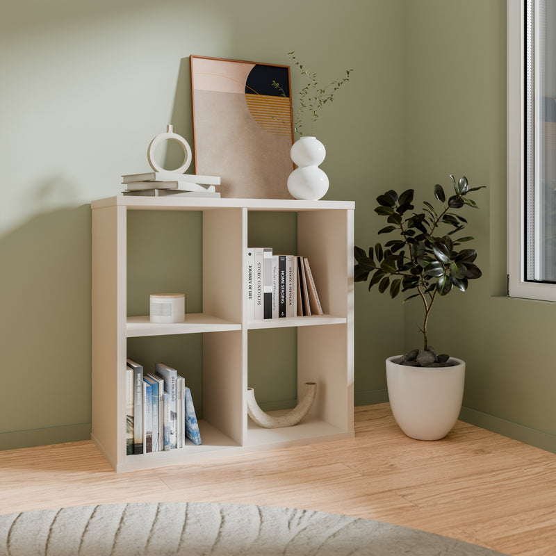 Mauro 2x2 Storage Unit in Sand — view 4l