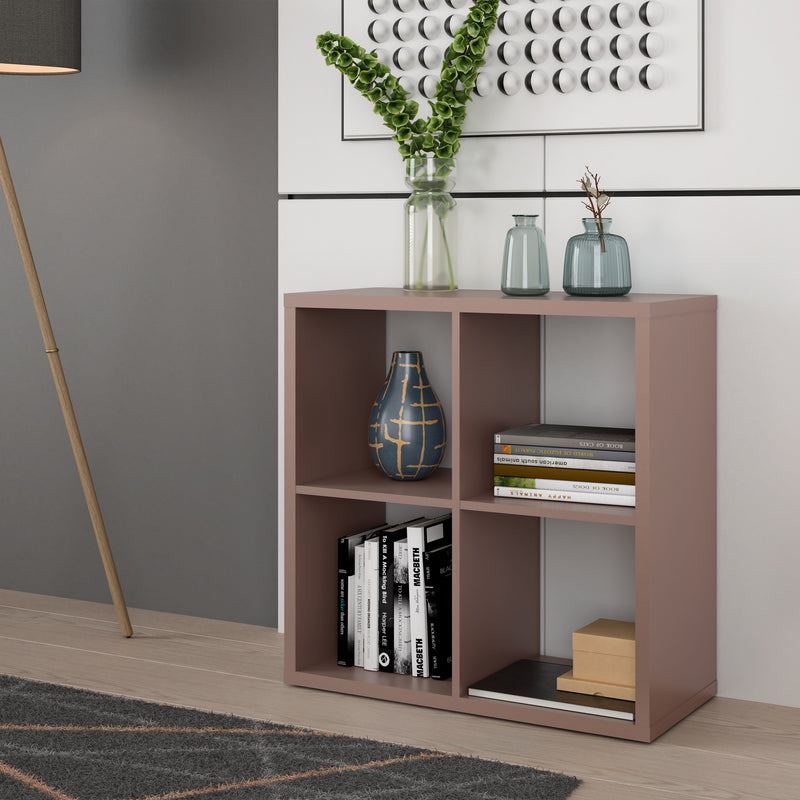 Mauro 2x2 Storage Unit in Terracotta — view 4l