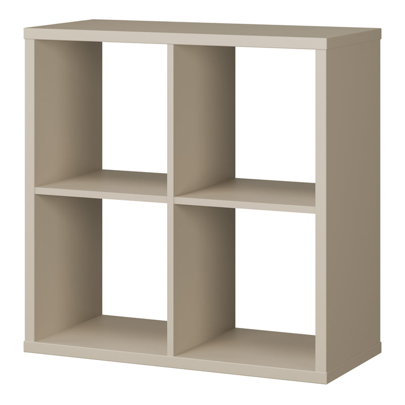 Mauro 2x2 Storage Unit in Taupe — detail view
