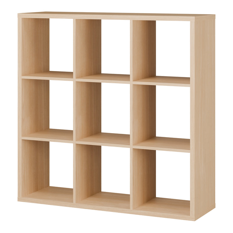 Mauro 3x3 Storage Unit in Elegancia Oak — detail view