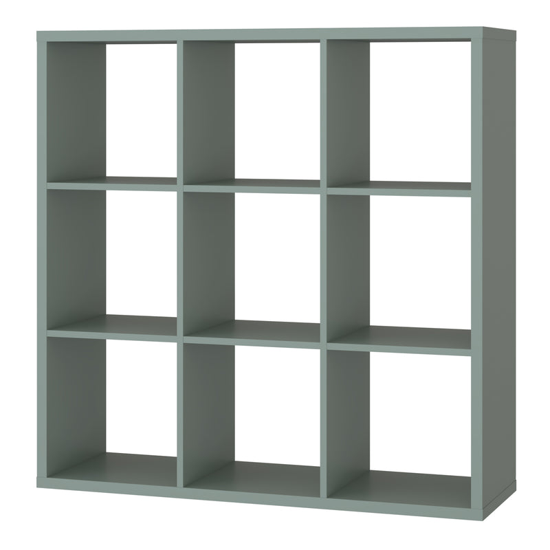 Mauro 3x3 Storage Unit in Sage Green — detail view