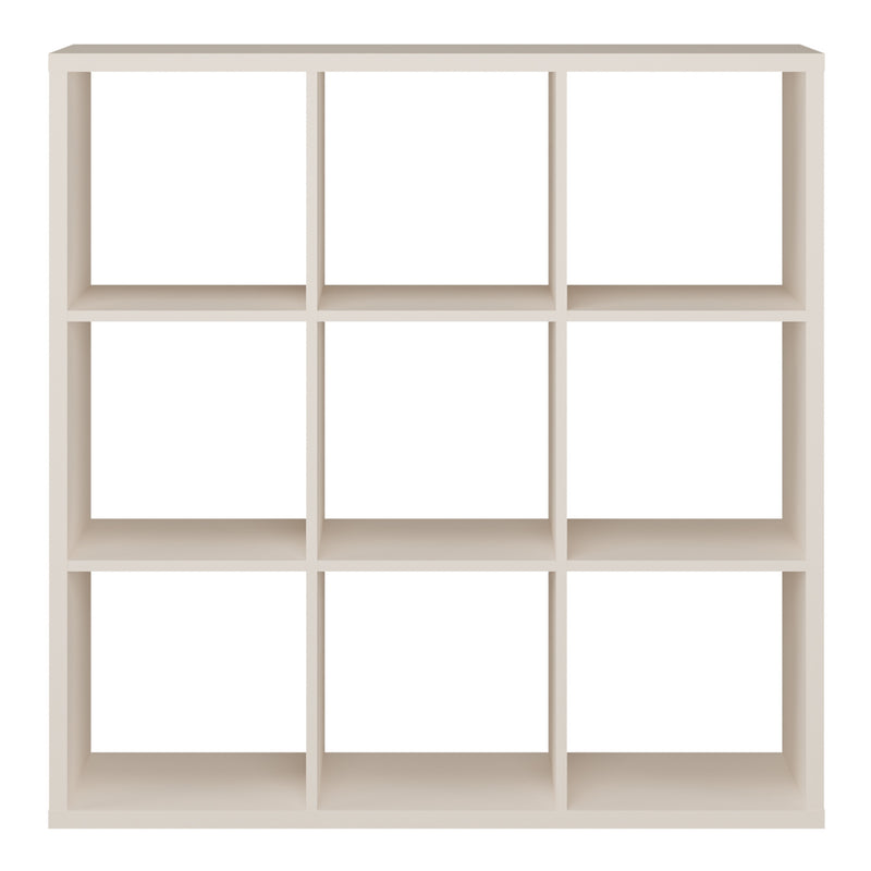 Mauro 3x3 Storage Unit in Sand — side angle