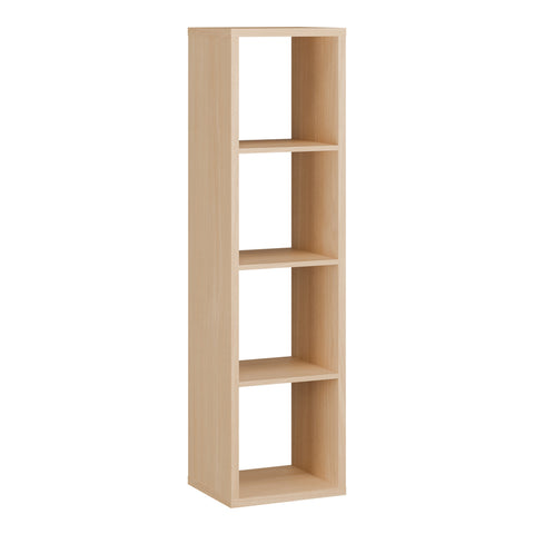 Mauro 3 Shelves Storage Unit in Elegancia Oak — front view
