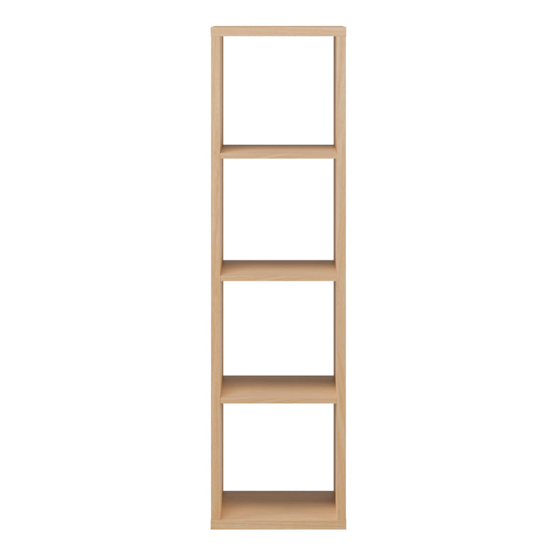 Mauro 3 Shelves Storage Unit in Elegancia Oak — side angle