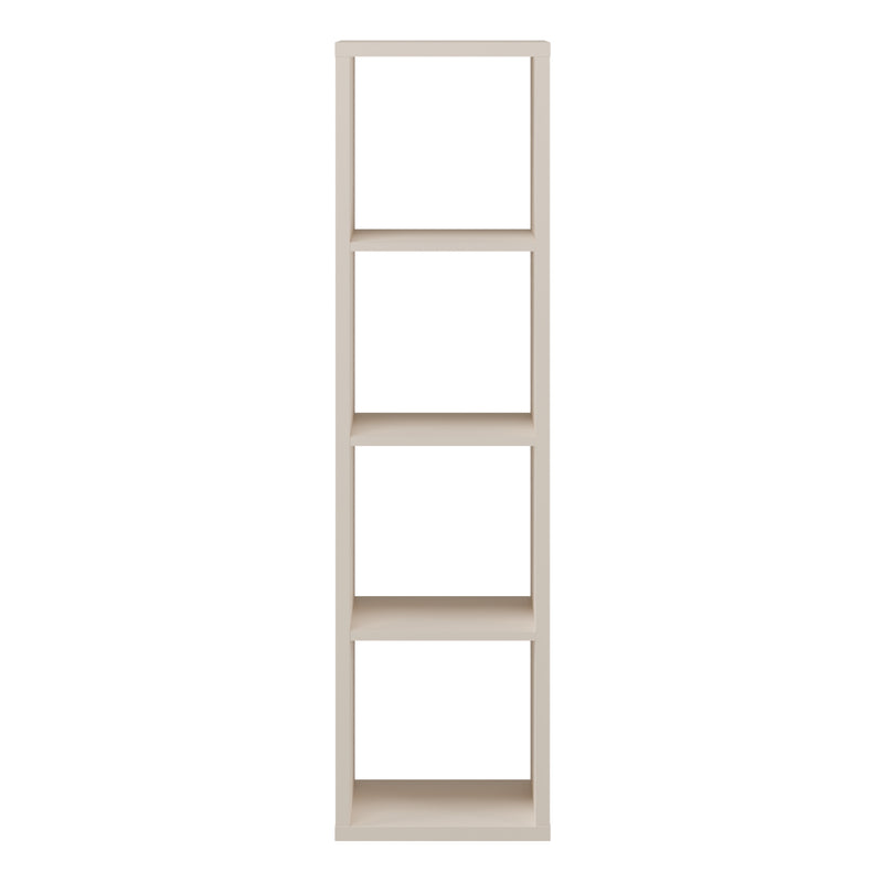 Mauro 3 Shelves Storage Unit in Sand — side angle