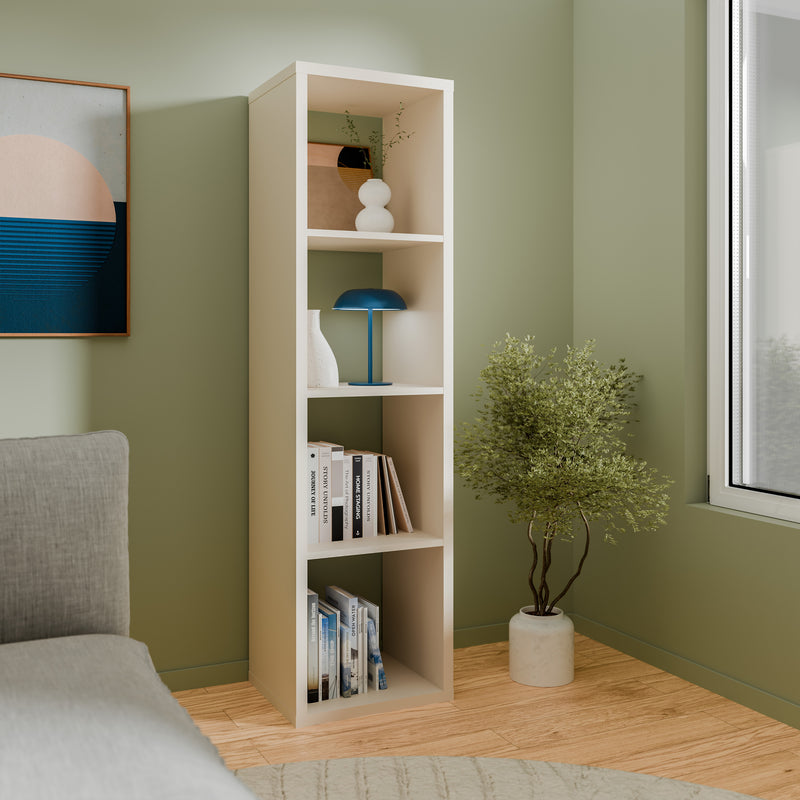 Mauro 3 Shelves Storage Unit in Sand — view 4l