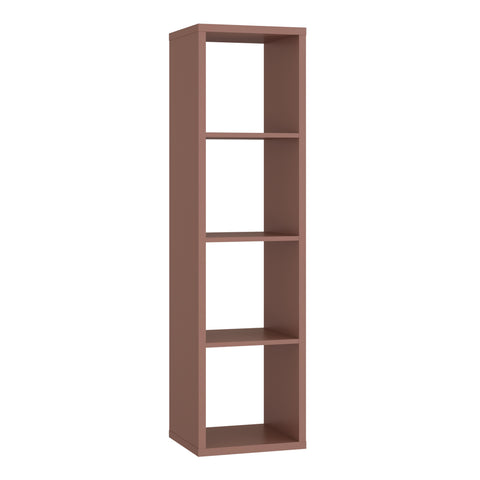 Mauro 3 Shelves Storage Unit in Terracotta — front view