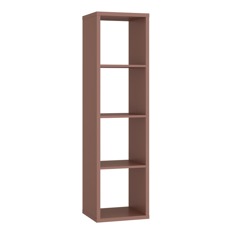 Mauro 3 Shelves Storage Unit in Terracotta — front view