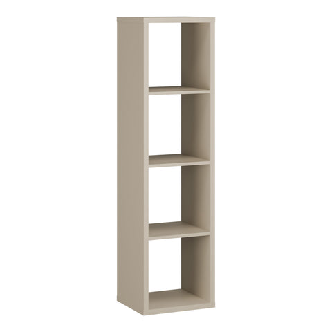 Mauro 3 Shelves Storage Unit in Taupe — front view