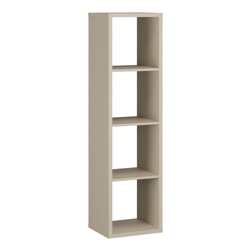 Mauro 3 Shelves Storage Unit in Taupe — front view