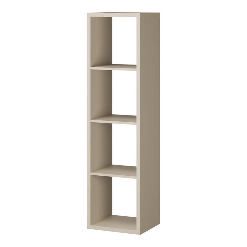 Mauro 3 Shelves Storage Unit in Taupe — detail view