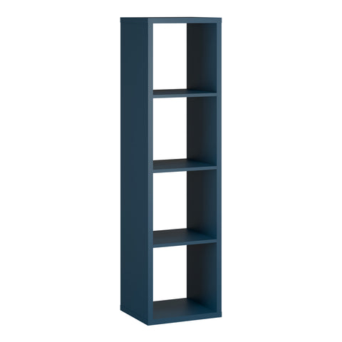 Mauro 3 Shelves Storage Unit in Blue — front view