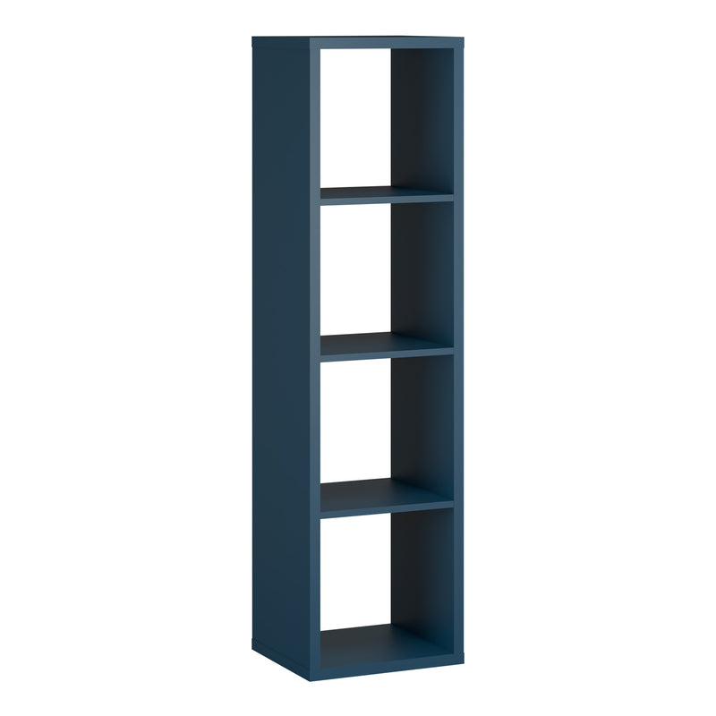 Mauro 3 Shelves Storage Unit in Blue — front view