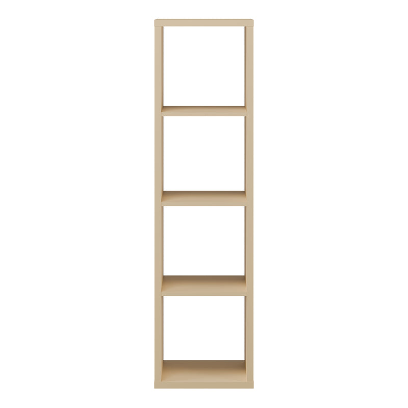 Mauro 3 Shelves Storage Unit in Yellow — side angle