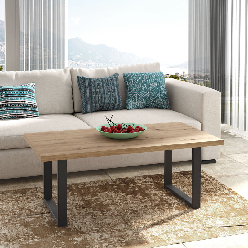 Atlantic Coffee Table in Artisan Oak — detail view