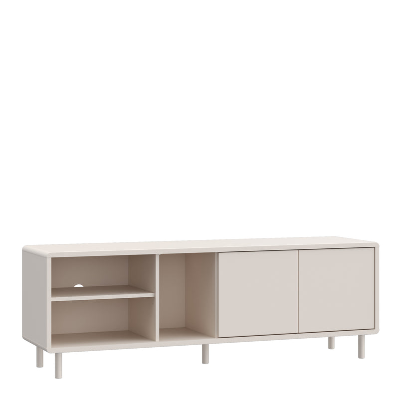 Playly TV Unit with Open Shelving and 2 — front view