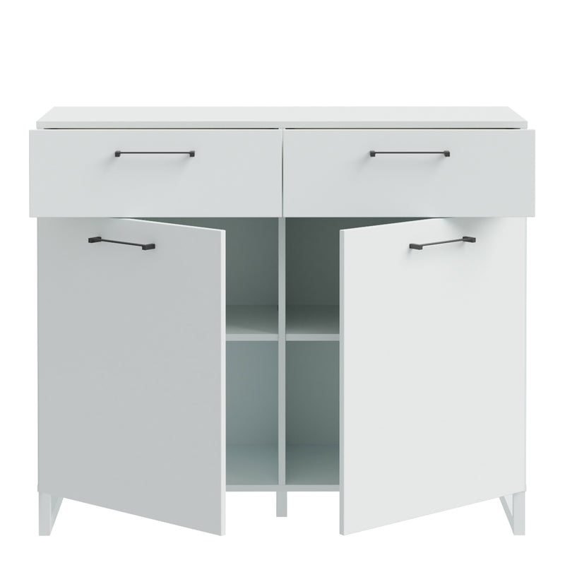 Sali 2 Door 2 Drawer Chest in Light Grey — alternative angle