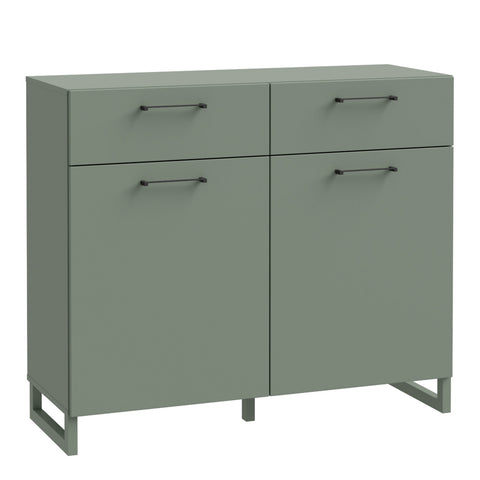 Sali 2 Door  2 Drawer Chest in Sage Green — front view