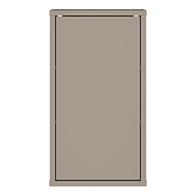 Alice Springs Hanging Storage Cupboard - Taupe 1 Door Push-to-Open